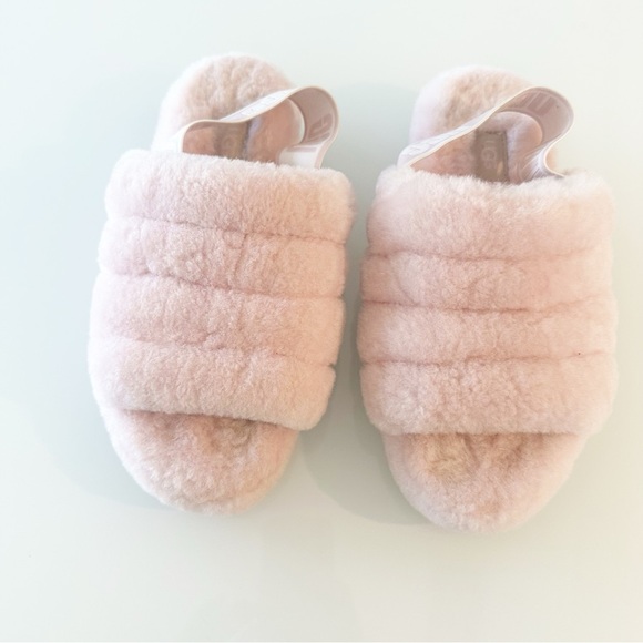 UGG Fluff Yeah Slide Slipper Blush Pink Size 7 - Picture 2 of 7